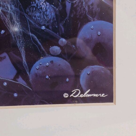 David Delamare Fantasy Art Print “Fairy Mother and Child” Framed 12x15 - Picture 3 of 4